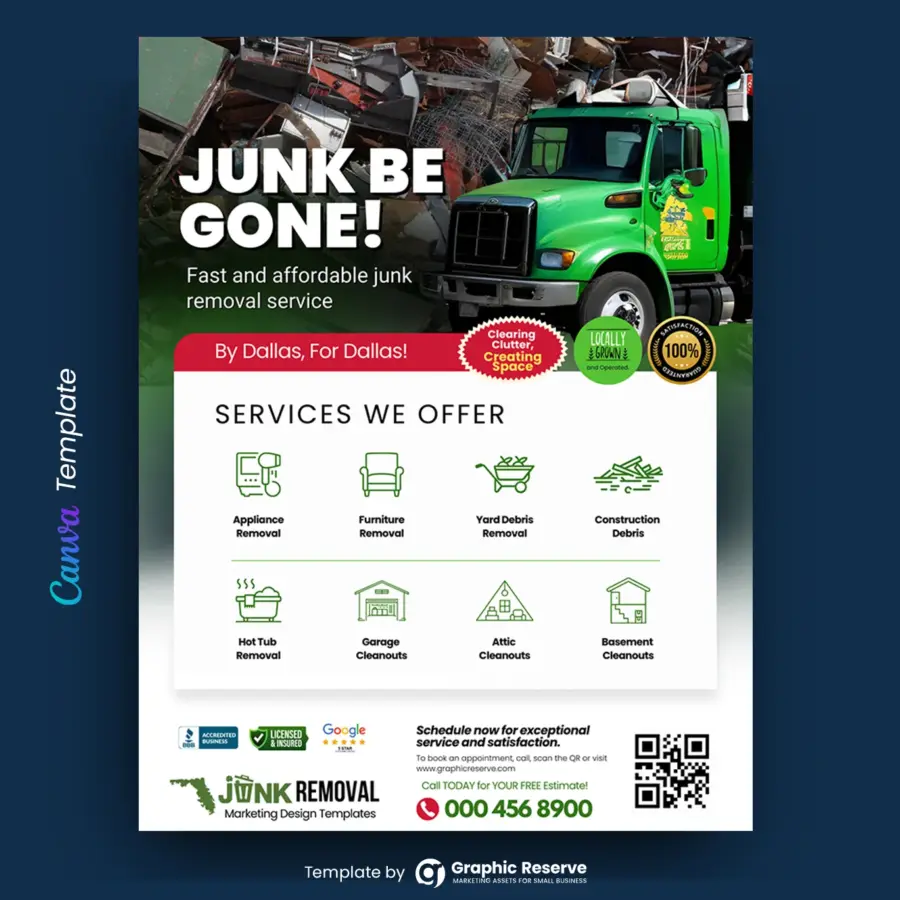 Junk Removal Flyer Design