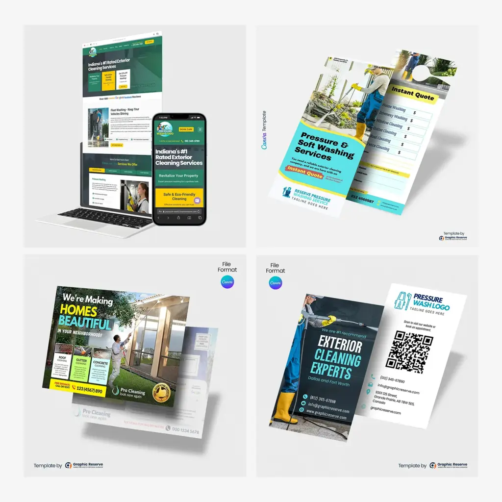Pressure-Washing-Business-Growth-Hacking-Bundle-Website--Canva-Marketing-Material-Templates
