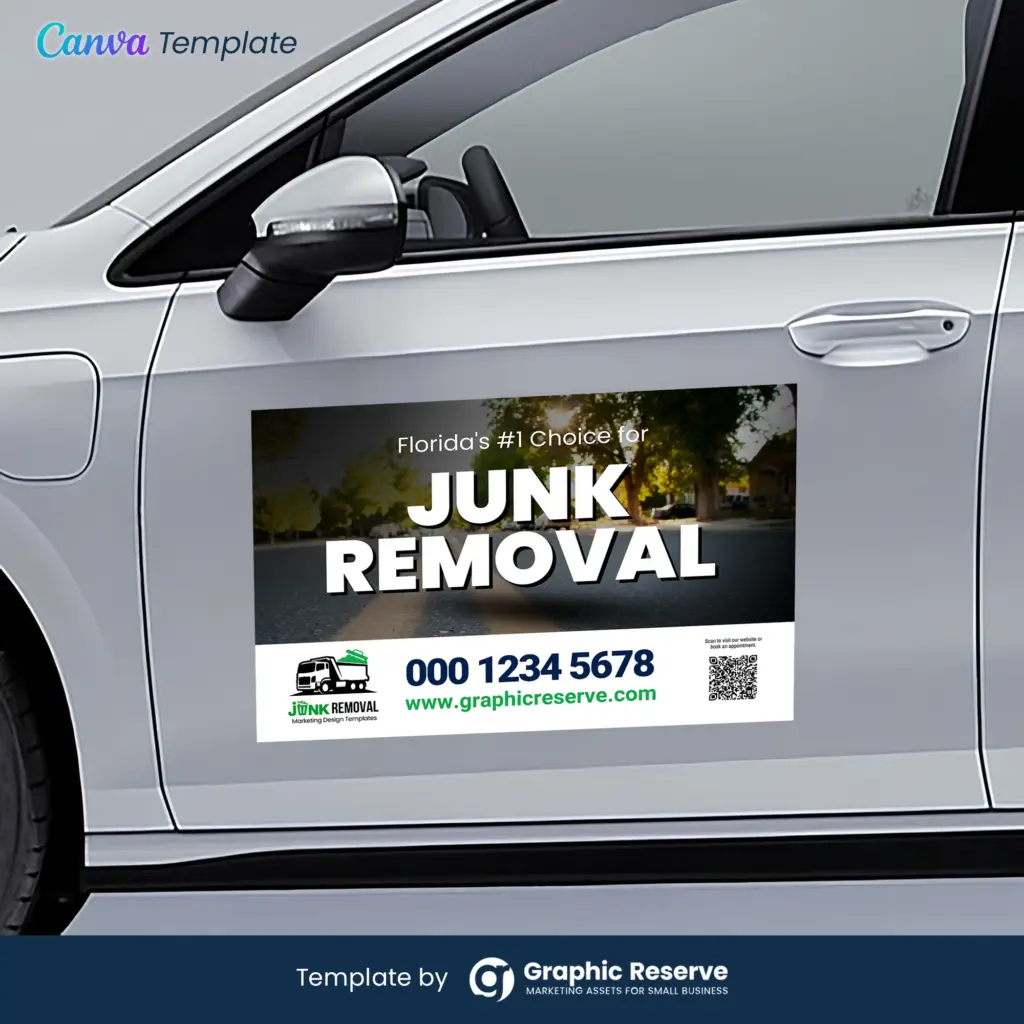 Car Magnet Design for Junk Removal Services