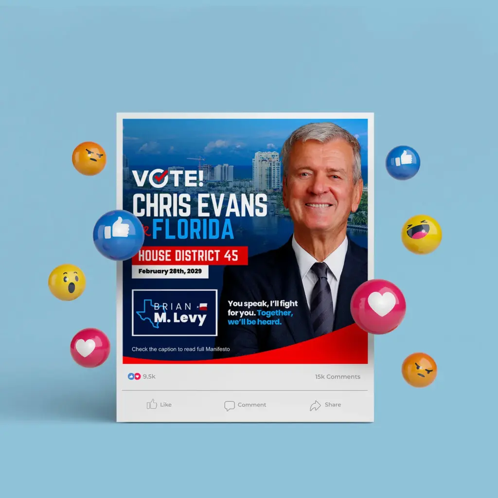 Election Candidate Social Media Poster Template