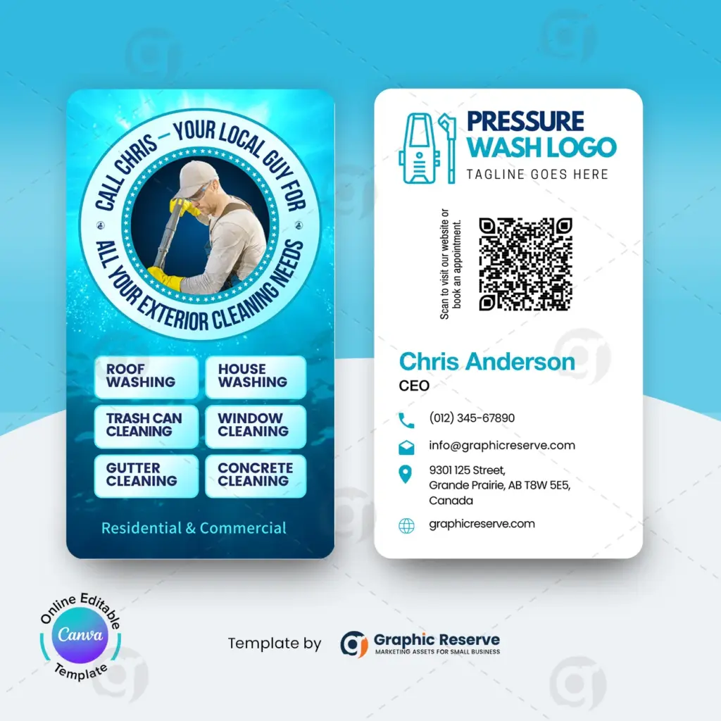 pressure washing door hanger template