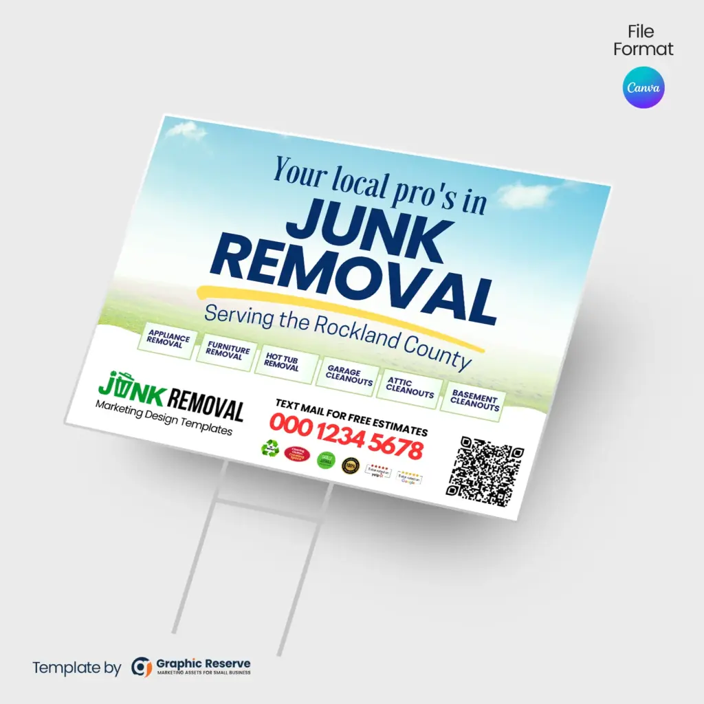 Residential-Junk-Removal-Yard-Sign-Design