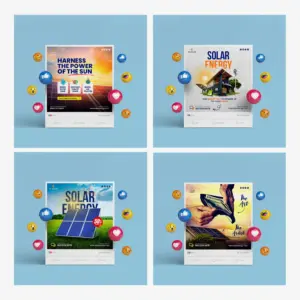 Solar Social Media Post Design Templates Bundle V1