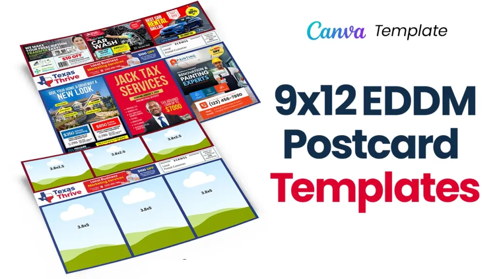9x12 eddm marketing postcard design idea