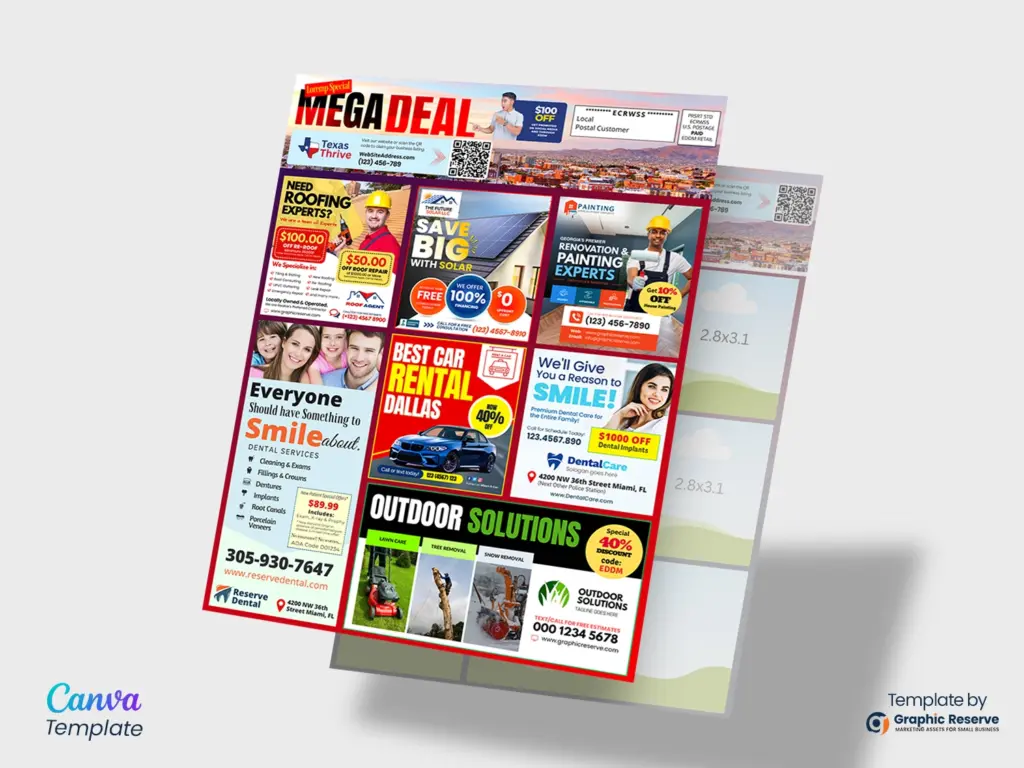 Vertical 9x12 EDDM Marketing Postcard Design Canva
9x12 EDDM Postcard Agency