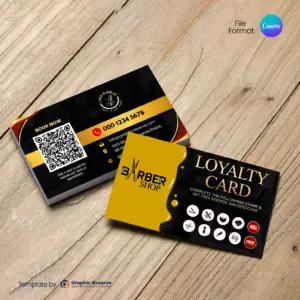 Salon & Spa Customer Loyalty Card Canva Template | Reward Design – Canva template