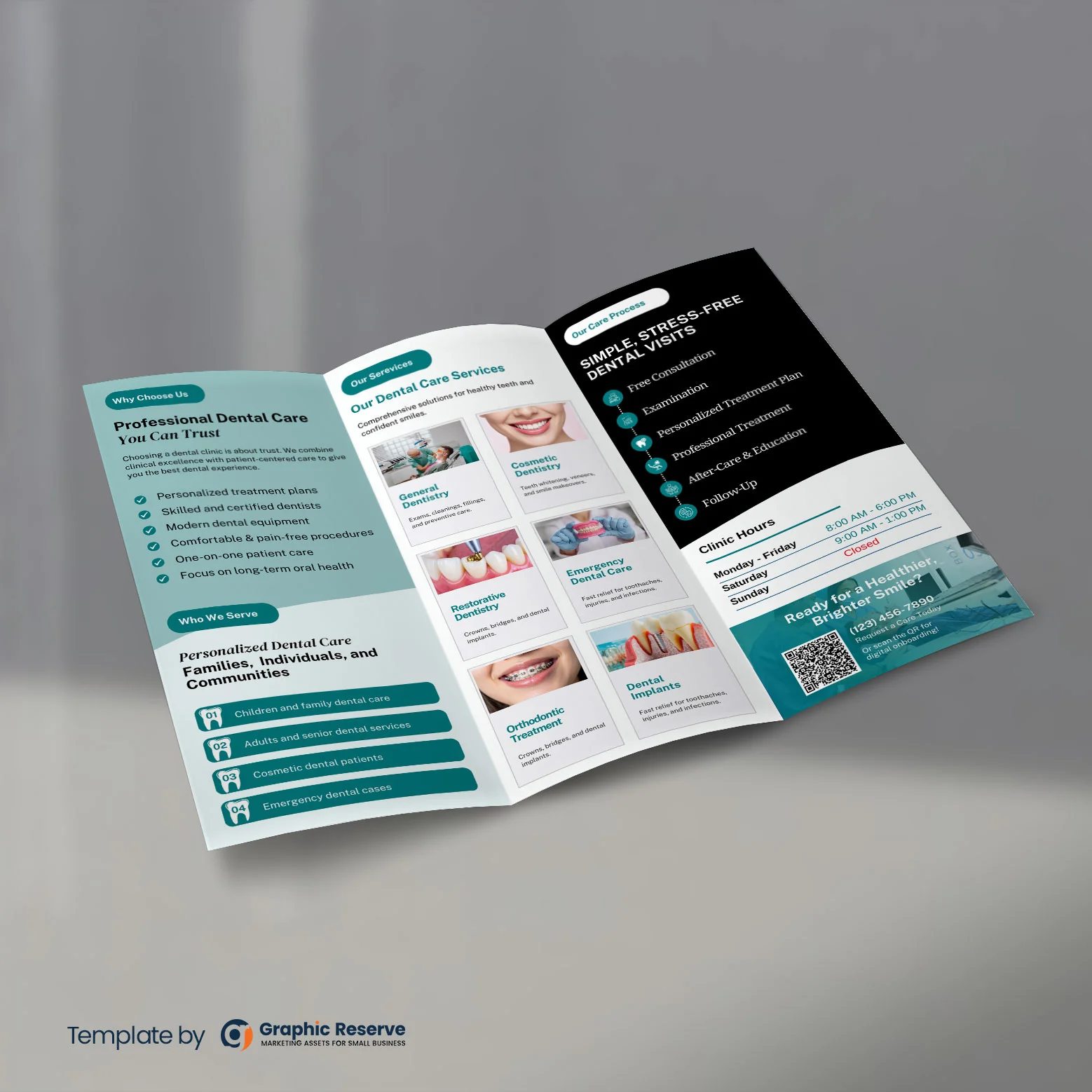 Dental-Practice-Brochure-Canva-Template-Tri-Fold-Marketing-Flyer-Design-in