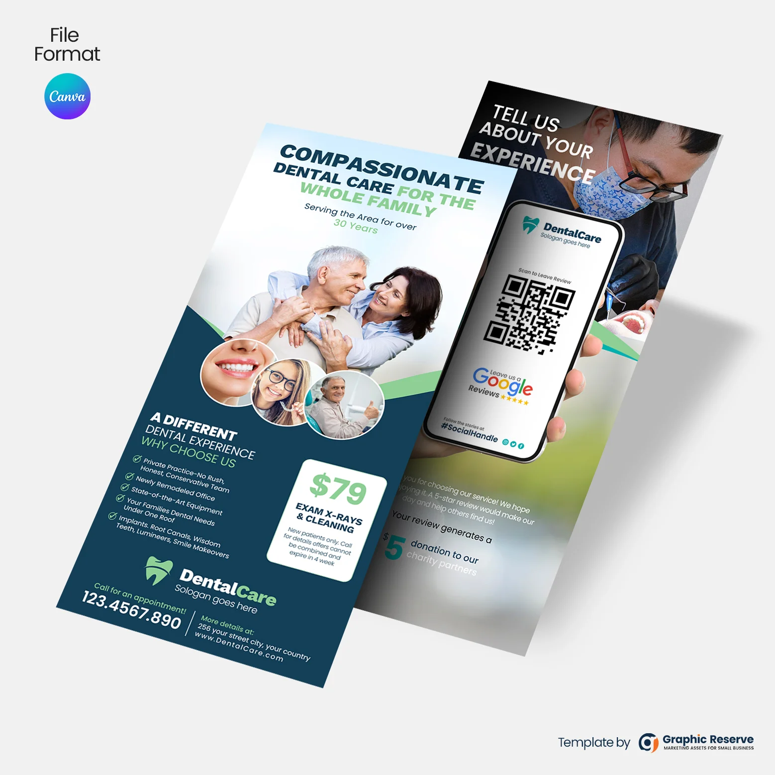 Dental-Service-Review-Request-Rack-Card-Flyer