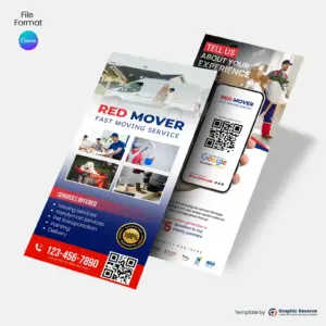 Moving-Service-Review-Request-Rack-Card-&-Google-Review-Flyer-Canva-Template