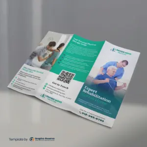 Canva Physical Therapy Tri fold brochure theme 3