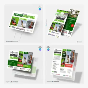 Lawn Tree & Snow Removal Marketing Bundle | Canva Snow Plowing Lead Gen Ads