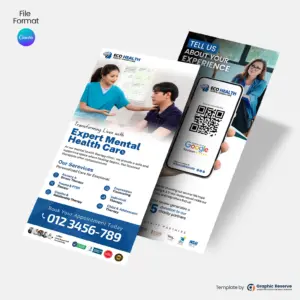 Mental-Health-Google-Review-Rack-Card-Canva-Template