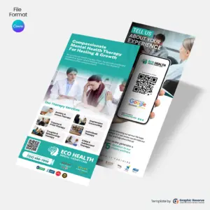 Therapy Google Review Flyer Canva Template