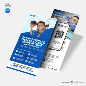 Editable-Dental-Flyer-&-QR-Review-Card-Canva-Template-for-Dentists