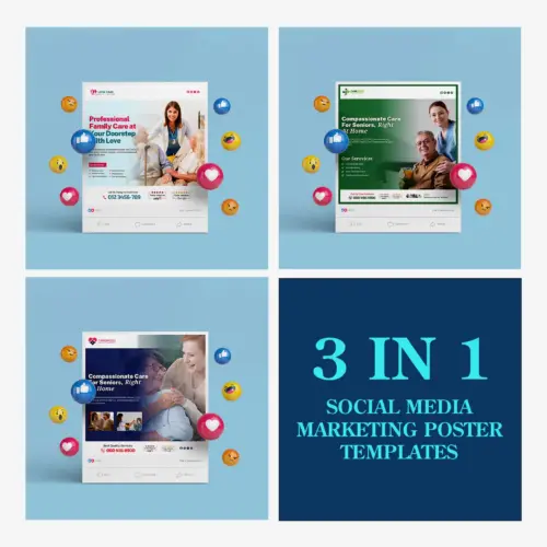 Home-Care-Canva-Social-Poster-Bundle