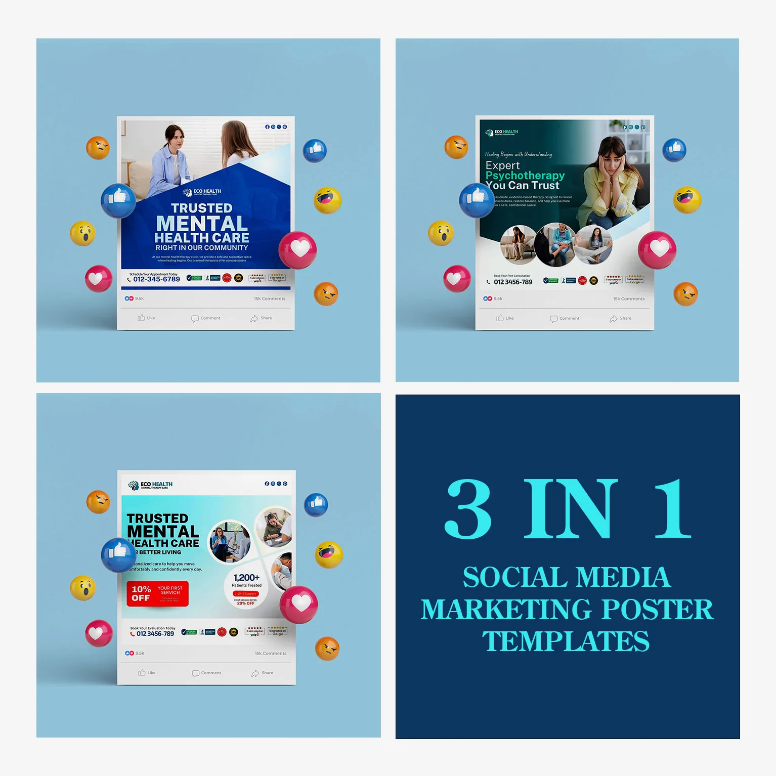 Mental-Therapy-Practice-Social-Media-Bundle---Canva-Marketing-Kit