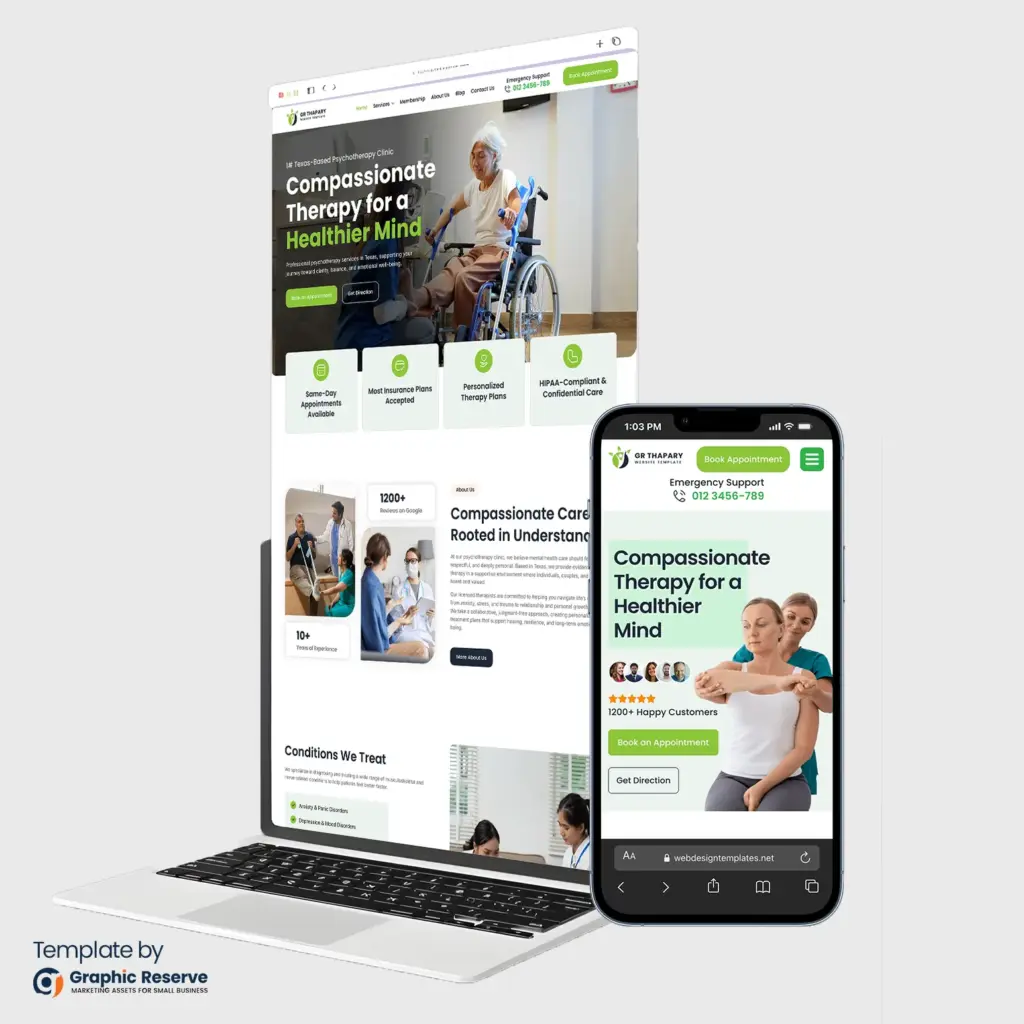 Physical Therapy Website Design Template | WordPress Elementor Kit | PT Website Template