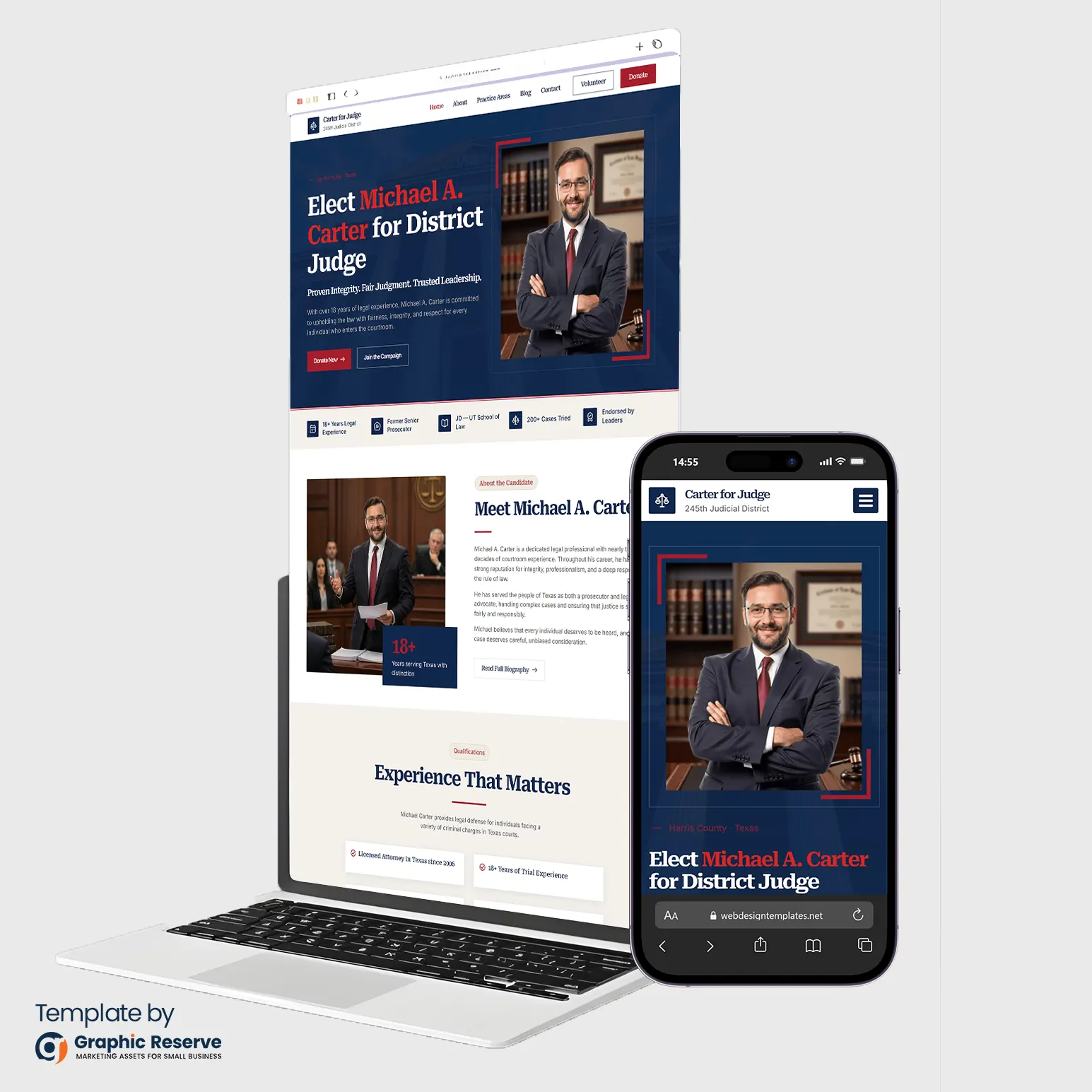 Judge Election Campaign Candidate Website