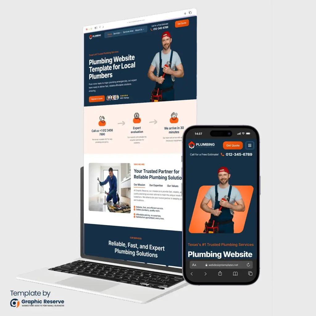 Plumbing website template