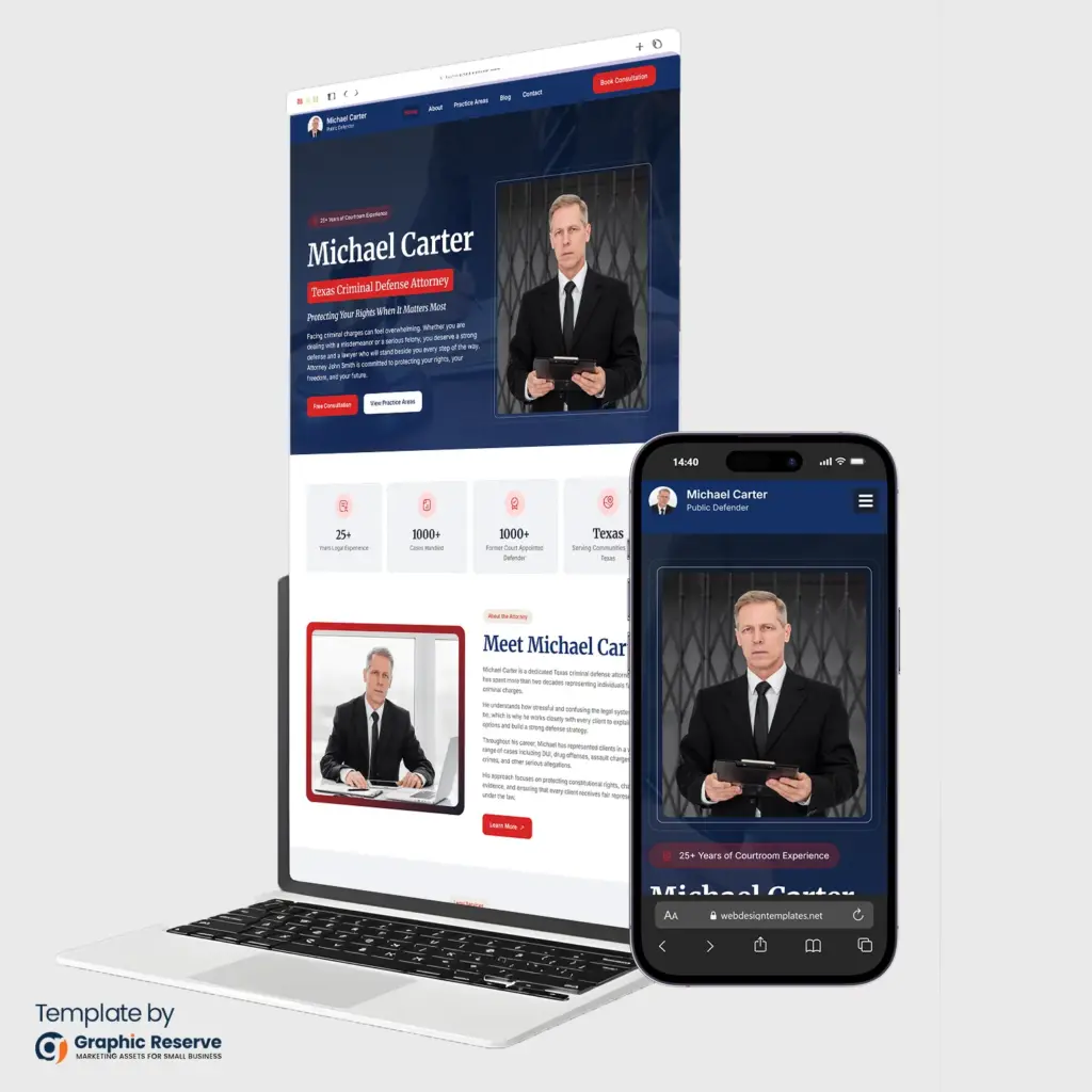 Public Defender website template