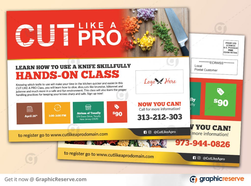 Event Promotional Postcard and EDDM Design Template
