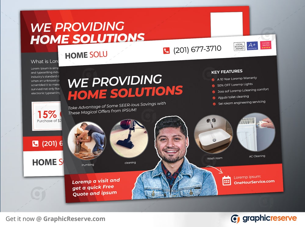 Home Solutions Marketing Postcard 