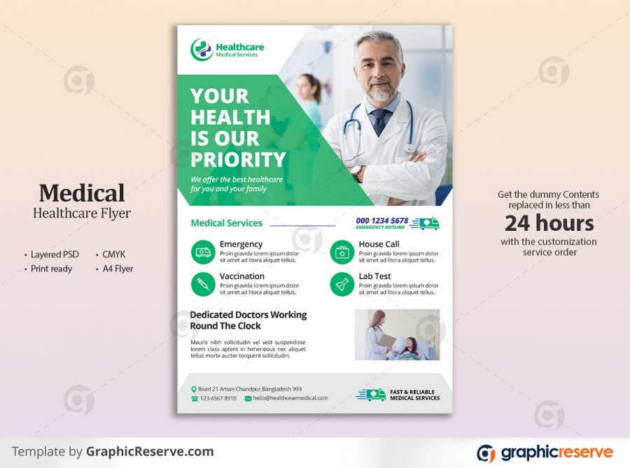Medical Flyer Design Mockup