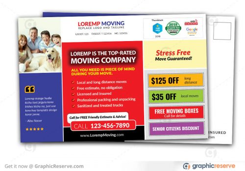 Moving and Storage Company Marketing Postcard