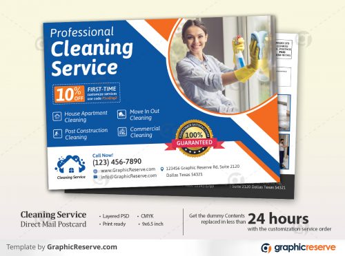 Cleaning Service EDDM Postcard Front 1