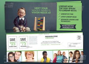 11x4 EDDM Postcard eye vision optics