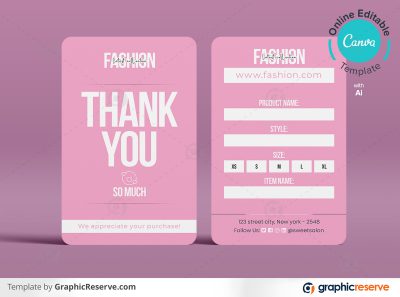 35446 Canva Loyalty Card template by stockhero