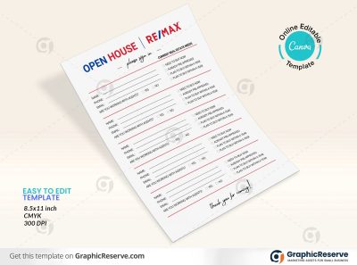 REMAX Open House Sign in White Sheet