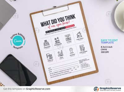 45460 Open House Visitor Feedback Form Design