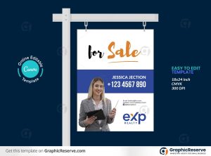 45842 Real Estate Property Selling Yard Sign template