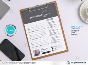 Open House Sign-in Sheet Template