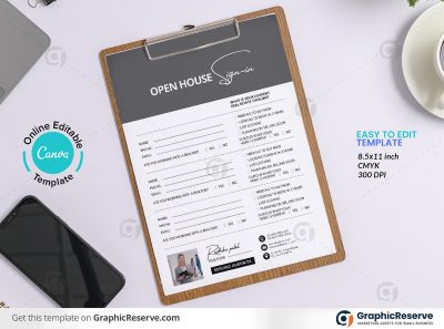 Open House Sign-in Sheet Template