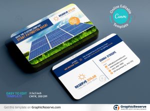 Solar Service Marketing Business Card