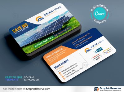 48872 Solar Service Marketing Business Card