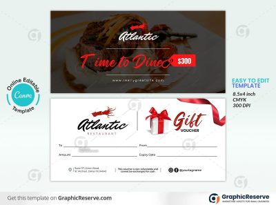 49105 Restaurant voucher design