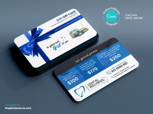 49296 Dental Healthcare Gift Card Design