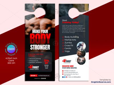 Body Fitness Gym Door Hanger