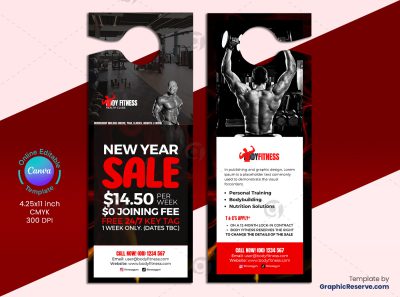 Bodybuilding Gym Door Hanger