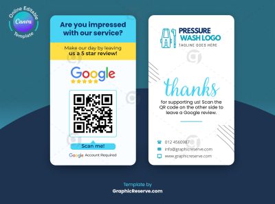 Canva Google Review Card Template