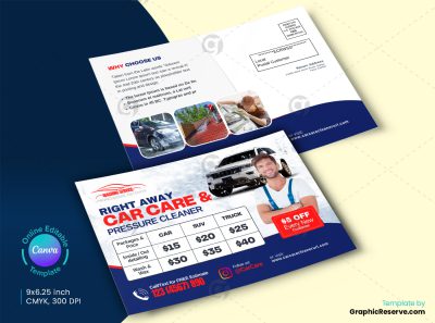 Car Care Price Table EDDM Mailer Front