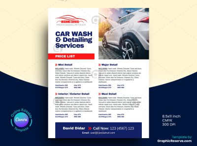 Car Wash Detailing Flyer Design