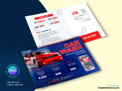 Car Wash EDDM Postcard 1v