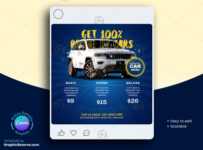 Car Wash Pricing Social Media Banner am4