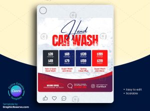 Car Wash Social Media Banner