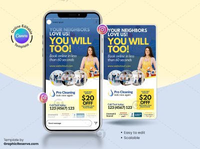 Cleaning Service Canva Instagram Story Banner_v03