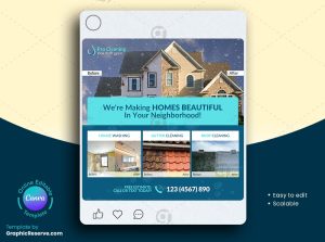 Cleaning Service Social Media Banner